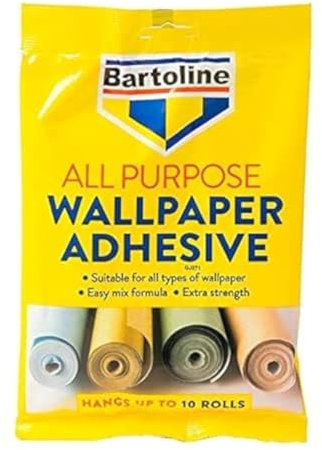 Bartoline All Purpose Wallpaper Adhesive – Strong & Reliable Bond, Easy to Apply, Ideal for All Types of Wallpaper