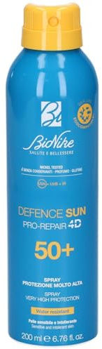 BioNike Defence Sun Baby & Kid, Latte Fluido Protezione Solare SPF50+, 200ml, Resistente all'Acqua