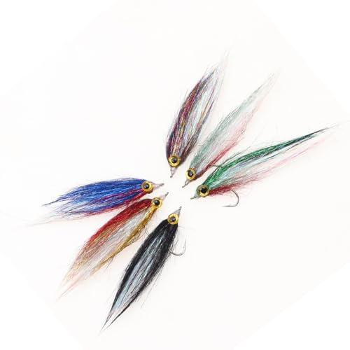 Juego de 6 cebos realistas para peces, accesorios de pesca, juego de señuelos de pececillo con gancho, señuelo artificial de acción de natación