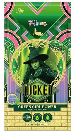 7th Heaven Wicked Jelly Face Mask (Elphaba Apple) Jelly Mask with Vitamin C, Vegan - Genuine 7th Heaven Face Masks Skincare & Wicked Merchandise