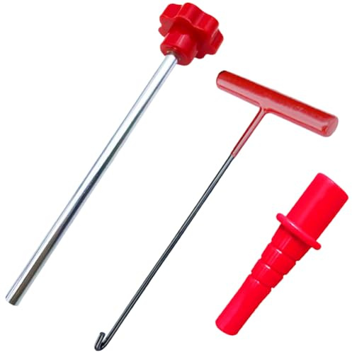 Gettimore Kit di strumenti per la rimozione del nucleo della valvola del pneumatico tubeless, per riparazione veicoli, set di strumenti 3 in 1, struttura in gomma, compatibile con la maggior parte dei