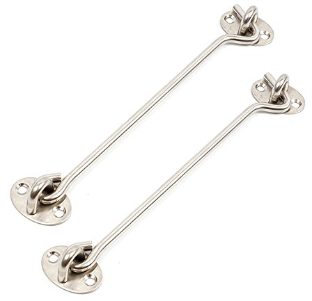 DIYI 2Pcs Kabinenhaken Sturmhaken Edelstahl (200mm)