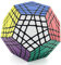 Oostifun Shengshou FunnyGoo 5 x 5 12 Oberfläche Gigaminx Megaminx Magic Cube + EIN Würfel Display-Ständer (schwarz)