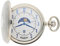 REGENT Taschenuhr, Savontette, Metall verchromt