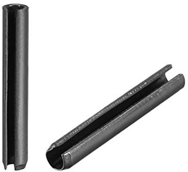 sourcing map Lot de 30 goupilles à ressort fendues - 5 mm x 35 mm - Finition unie - Rouleau de 65 mm - Pour petits projets de machine