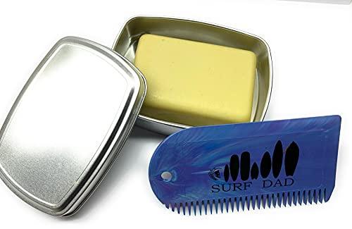 Birthday Gift Eco Surf Board Wax and Comb 100% Reclaimed Marine Waste Plastic