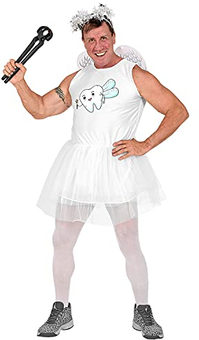 W WIDMANN MILANO Party Fashion - Kostüm Zahnfee für Männer, Kleid, Faschingskostüme