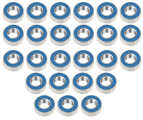 25pcs Miniature 5mm Ball Bearings Blue Metal Rubber Sealed MR115-2RS 5x11x4mm