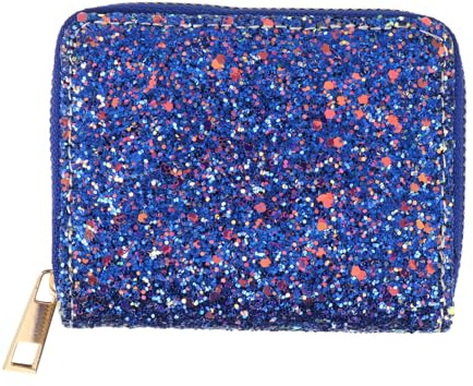 PACKOVE Glänzende Geldbörse Portemonnaie Teenager Mädchen Geldbörse Mit Reißverschluss Damen Leder Mini Für Damen Und Mädchen