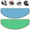 Anti Fog for Helmet Visor, 2 Pcs Anti-Fog Film for Motorcycle Helmet, Inside and Outside Helmets Anti-Fog Film for All Non Pinned Open Face and Full Visors Helmets