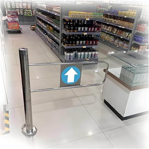Puerta de resorte de cierre automático, entrada única de 90°, puerta oscilante manual para supermercados, fábricas, parques, fácil acceso, solución de portal de seguridad