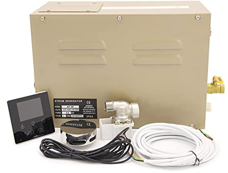 1 2kw Sistema de Ducha de generador de Vapor del Kit de Ducha de Vapor for Uso Comercial con Control Impermeable y Drenaje automático