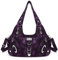 Angel Kiss Hobo - Borsa a tracolla da donna, grande, per uso quotidiano, Lilla-g.