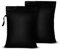 Dunkwckore 2 Pezzi Sacco Biancheria Sporca, 40 x 50 cm Tessuto Oxford Impermeabile Sacchetto Organizer Riutilizzabile Wet Bag con Zip per Abbigliamento Sportivo, Spiaggia, Costumi da Bagno, Gym (Nero)