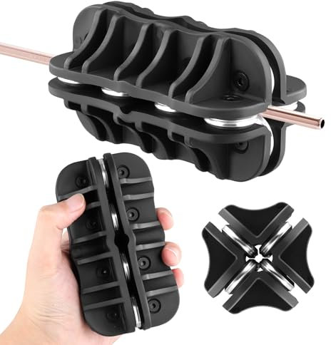 3/16 inch Tubing Straightener, Handheld Tubing Straightener, Fuel and Brake Line Tubing Straightener, Metal Tube Straightening Tool for Brake & Fuel Pipe, Copper, Aluminum, Steel Coils