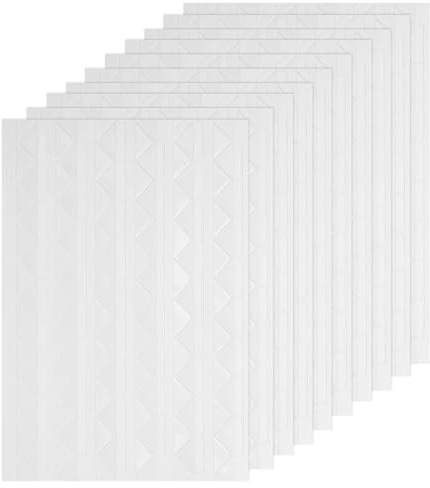 Fllyvly 1020 Pezzi Angoli per Foto Autoadesivi, Trasparenti e Bianchi, per Album Fotografici, Scrapbooking e Diari, in PVC di Alta qualità, Album Fotografico Autoadesivo-Dimensioni 1,5 x 1,1 cm