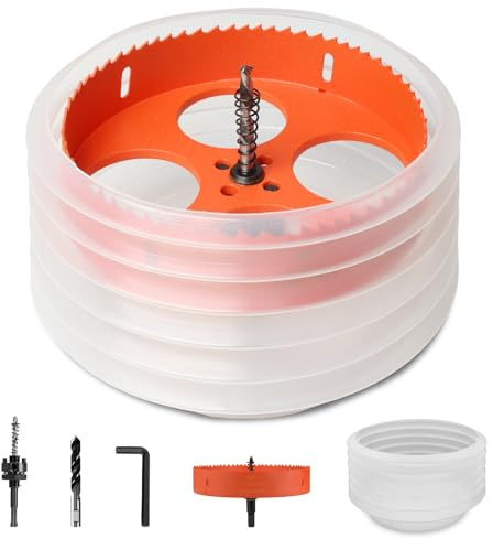 Storystore 6 inch Hole Saw for Recessed Lights with Dust Bowl Catcher