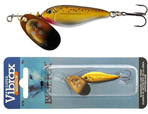 Spinner Blue Fox VIBRAX Minnow SUPER 9G - 9, per Unit, G, N°2, N°8