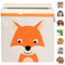 GLÜCKSWOLKE Aufbewahrungsbox Kinder - 15 Motive, Spielzeug Kiste mit Deckel, Spielzeugbox (33x33x33) zur Aufbewahrung im Kallax Regal, Waldtiere Motiv Fuchs für Kinderzimmer (Willi Wildfuchs)