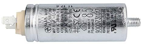 Bosch Siemens Kondensator, Motorkondensator für Trockner 8,5µF mit Steckfahnen - Nr. 610150