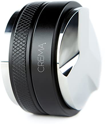 Crema Coffee Products | 53,3 mm Kaffeeverteiler/Nivellierer & Hand-Tamper | passend für 54 mm Breville Siebträger | doppelseitig, verstellbare Tiefe | schöne Espresso-Hand-Tampers