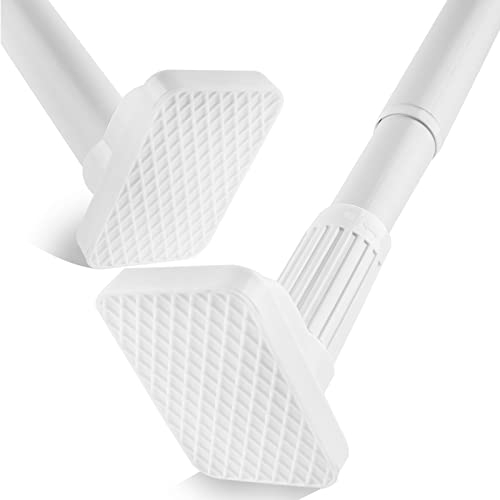 Teleskopstange extra stark mit Schraubspannung – Gardinenstange & Kleiderstange ohne Bohren, 75-120 cm, Ø33 mm, hält bis zu 85 kg, für Vorhänge, Kleidung, Bad, Schrank, Nische, Fenster & Tür