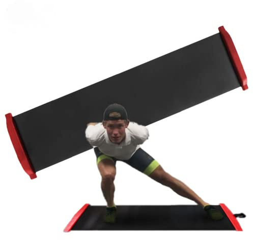 Slide Board - Tabla De Ejercicios para Entrenamiento Físico Y Terapia con Botines Y Bolsa De Transporte Incluida-2.3m x 0.5m