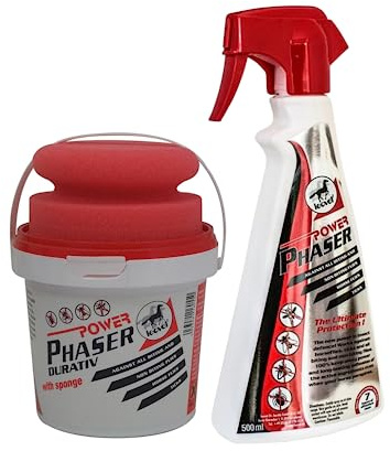 Giftoluxe Leovet - Power Phaser Horse Fly Spray 500ml and Leovet Power Phaser Durativ C/W Sponge 500ml | Horse Fly Repellent | Pack of 2