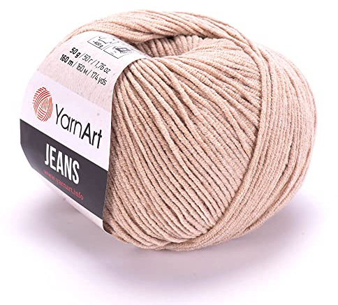 Yarn Art Jeans Yarn 160m, Soft Cotton Amigurumi Doll Animal 50g Knitting Crochet (87)