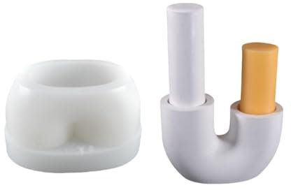 OUXUNDAI Ljusformar Spiral Long Candle Silikon Form DIY Bröllop Gips Diffuser Gjort Silikon Sten Ornament Form-Ljus Pillar 1 Wg-67