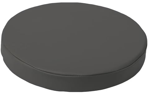 Aselbia stolsdyna rund 30 cm, 1-pack halksäkert & mysigt sittdyna, PVC vattentät stolsdyna rund för vardagsrum, matsal, kontor, 3 cm tjocklek