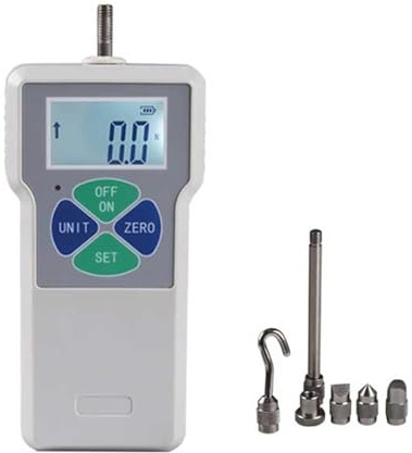 Medidor de fuerza digital, Dinamómetro, SF-500N LCD Digital Medidor De Empuje Probador Tensión,Unidades de medición portátiles