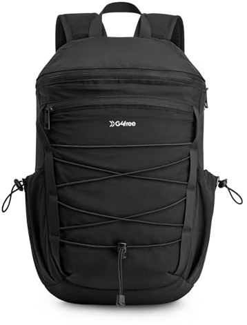 G4Free Hiking Backpack for Women Men 20L Lightweight Travel Backpacks Daypack Outdoor Daily Camping, Black