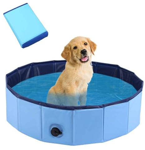 Piscina Plegable 80 x 30 cm, Piscina Perros Grandes, Piscina para Perros