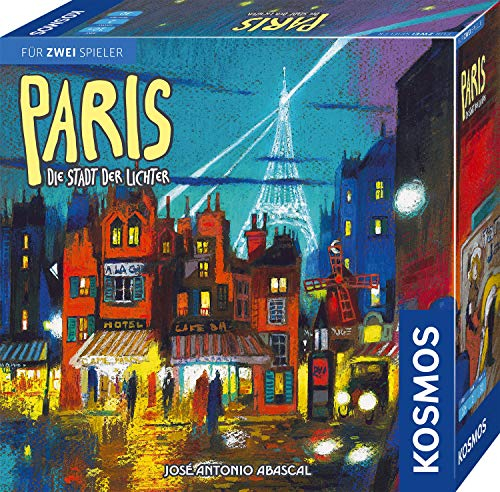 KOSMOS 680442 Paris - Die Stadt der Lichter, Das Duell um die besten Bauplätze, Strategiespiel für 2 Spieler, mit einfachen Regeln, Spiel für 2 Personen ab 10 Jahre