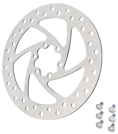 Fututech 160 mm Disco de freno de acero inoxidable para scooters eléctricos Bicicletas MTB Bicicletas Eléctricas BMX Pastilla Piezas de Freno Accesorios de Freno (160)