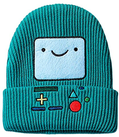Adventure Time stickad hatt anime tecknad vintermössor huvudbonader, Blue, M