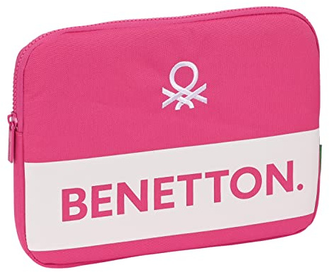 Safta BENETTON Raspberry - Funda para Portátil 11.6'', Mochila, Ideal para Niños de Diferentes Edades, Cómoda y Versátil, Calidad y Resistencia, 31x2x23 cm, Color Rosa fucsia