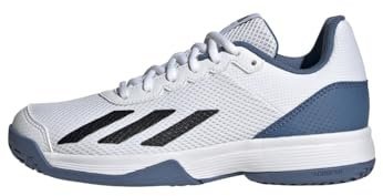 adidas Unisex Courtflash Tennis Shoes Tennisschuhe, Cloud White/Core Black/Crew Blue, 36 EU