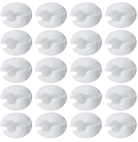 LEYILE 20 hebillas de límite ciego para cortinas, topes de cadena de cuentas, accesorios de persiana, topes de cadena, topes de cortina