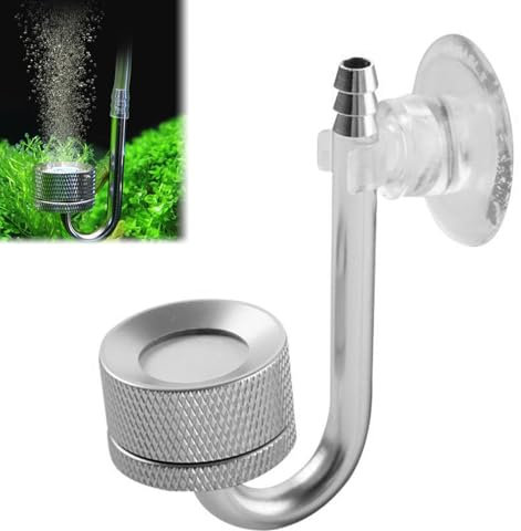 CO2 Diffusor, CO2 Diffusor Aquarium, CO2-Diffusor, CO2 Zerstäuber Diffusor, Aquarium Zerstäuber, Aquarium Co2 Diffusor Zerstäuber, Kohlendioxid-Zerstäuber mit Saugnäpfen, für alle Arten von Aquarien