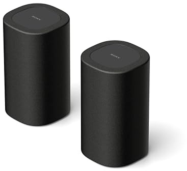 Sony BRAVIA Theatre Rear 8 Wireless Rear Speakers - Surround sound, Enhanced 360 Spatial Sound Mapping, IMAX Enhanced compatible, Matching design with soundbars & subwoofer, Easy set-up & control