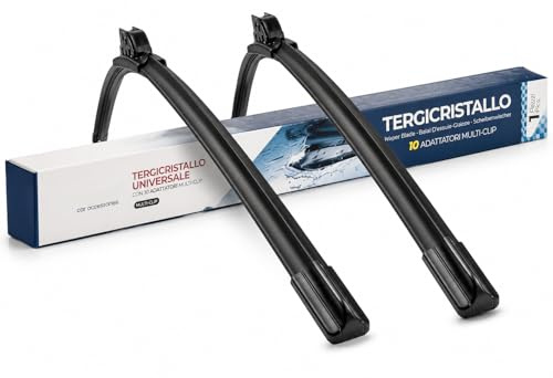 NLIGHTING Par de escobillas limpiaparabrisas Aero Flat compatibles con Renaul Captur I 2013-2019, 65-35 cm, kit delantero de montaje rápido