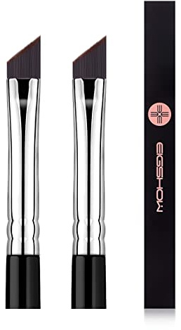 EIGSHOW Pennello per eyeliner ad angolo fine Pro Precision Eye Liner Pennello da trucco Ultra sottile inclinato angolo piatto Qualità premium Cruelty free (2PCS)