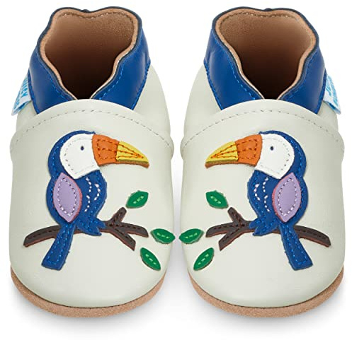 Baby Shoes with Soft Suede Soles - Toddler Shoes - Toucan 6-12 Months