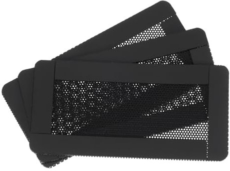 sourcing map 3er-Set PC-Staubfilter, 150x50mm Magnetischer Rahmen PVC Computer Gehäuse Lüfterstaubschutzgitter Staubschutzgitter für Computergehäuse Lautsprecher, Schwarz