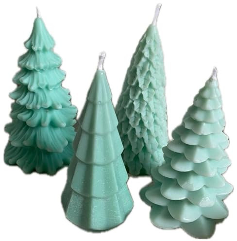 Tannenbaum Kerzen Grün 4er Set
