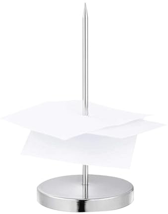 Soporte de escritorio con pinchos – Tenedor de notas de papel, cheques de
