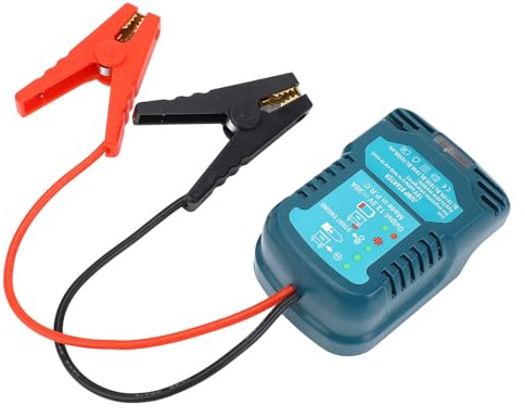 TOPINCN Démarreur de Saut de Voiture 12 V, Matériau ABS Durable, Alimentation Mobile d'urgence pour Batterie Li-ION BL1815N BL1830 BL1850B 18 V, pour Voitures Pleine Taille/Moyenne Taille