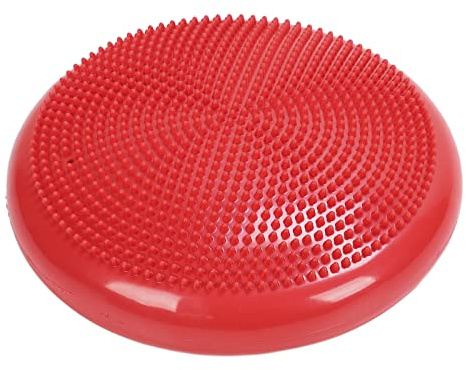 Yinhing Cojín de Disco de Equilibrio Profesional, Almohadilla Azul para Entrenamiento de Relajación y Estabilidad, Herramienta Ligera y de Fitness para Niños Adultos (rojo)